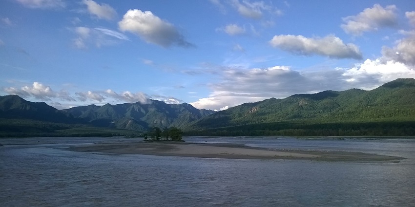 View of Purnagiri Hills from the temple in Uttarakhand showcasing serenity and nature.