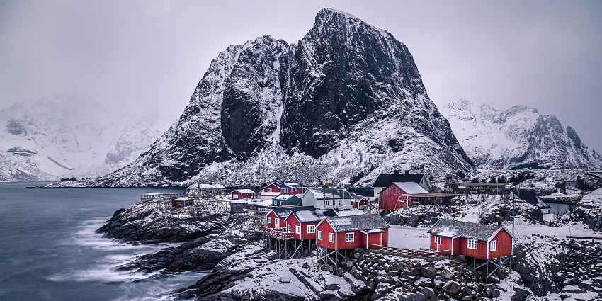 An image showing the stunning seascape of Hamnoy, Lofoten, Norway, captured in photography