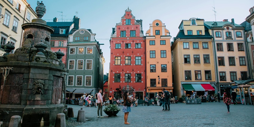 The best time to visit Stockholm is summer, from June to August with long days.