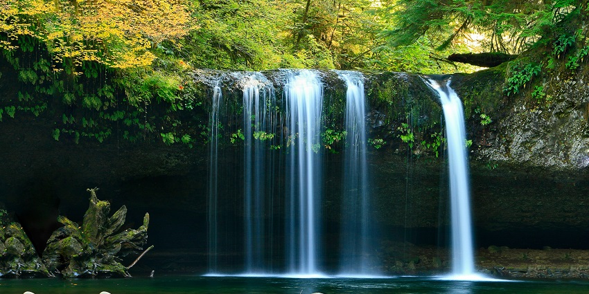 A glimpse of Bhalu Gaad Waterfall is one of the unexplored places near Mukhteshwar.