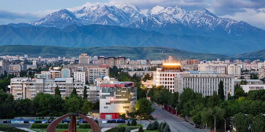 The vibrant capital of Kyrgyzstan, known for Soviet architecture, and stunning mountain backdrops