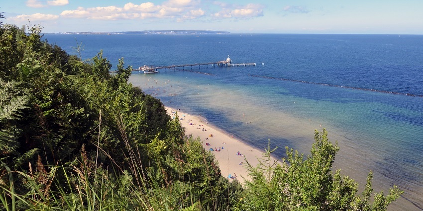 Beautiful image of the scenic beach and the blue lagoons of Blue bell beach
