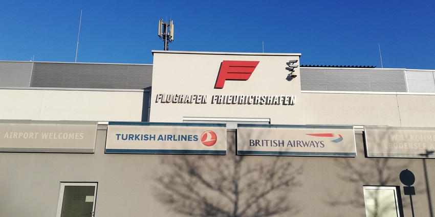 An image of the Bodensee Airport Friedrichshafen.