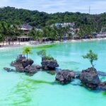 Boracay Island boasts white sand beaches, clear waters, and stunning views