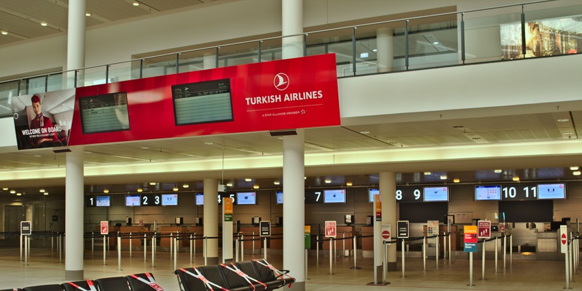 An image of the Bremen Airport terminal, one of the most famous ones.