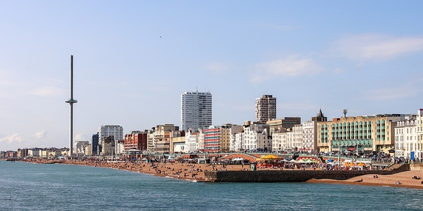 Brighton is among the best places to visit in England in August, the lively seaside town with a romantic pier