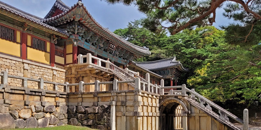 UNESCO World Heritage site featuring intricate ancient Buddhist architecture.