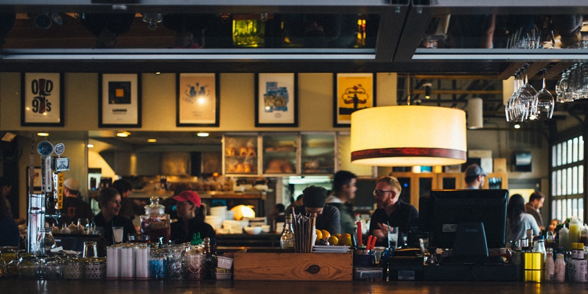 Trendy cafe with a laid-back vibe, perfect for socializing.