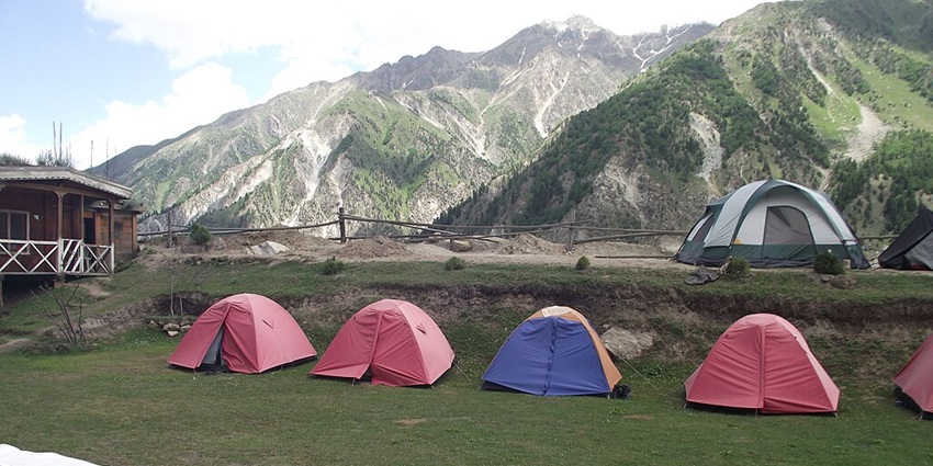 Camping in Chennai at Camp Wild Tribe with natural scenery around.