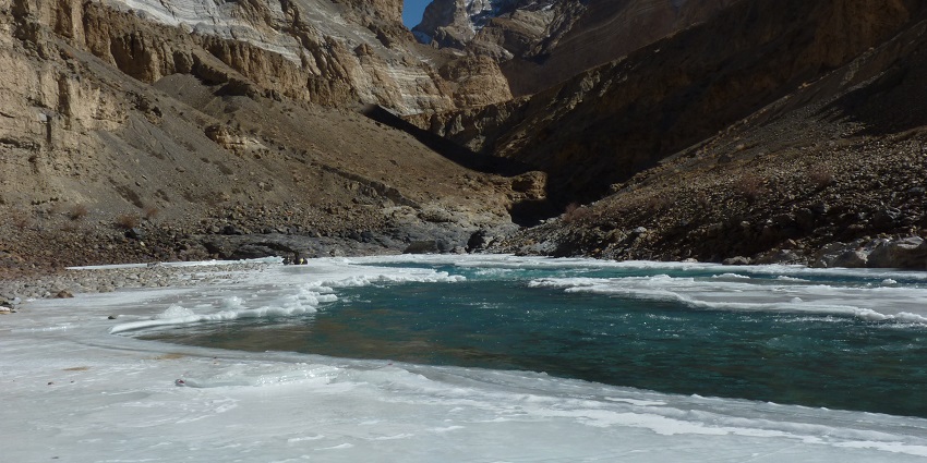 Chadar Trek, also known as the Frozen River Trekking in Leh on the Zanskar River