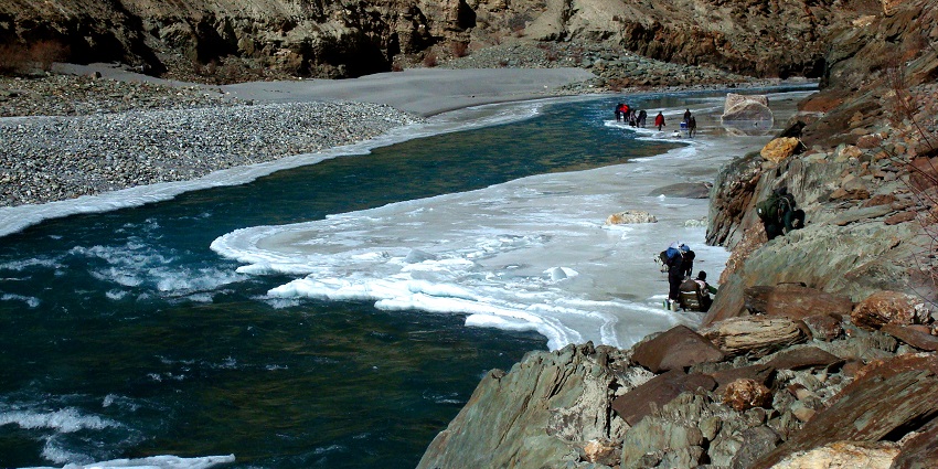 Chadar Trek is the most unique trekking place in India, and takes you over a frozen river