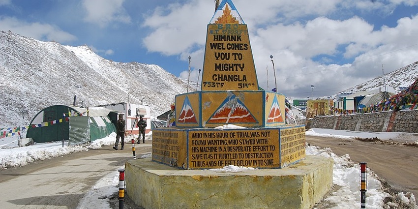The Chang La (el. 5,360 m or 17,590 ft) is a high mountain pass in Ladakh, India