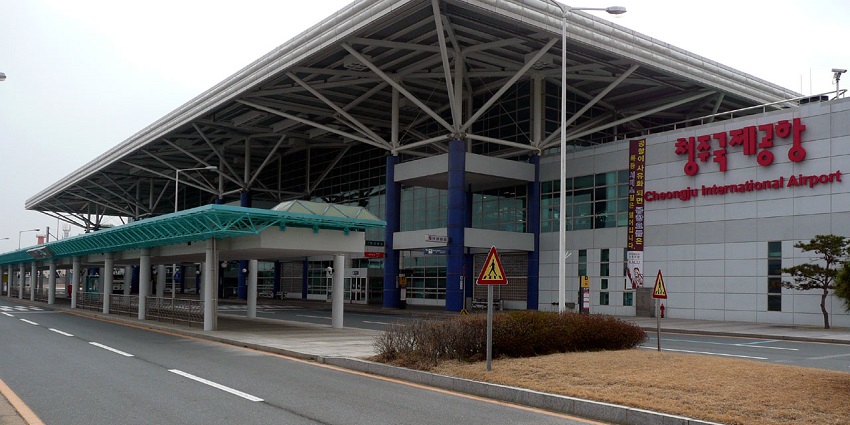 An image of Cheongju International Airport, one of the largest airports in South Korea