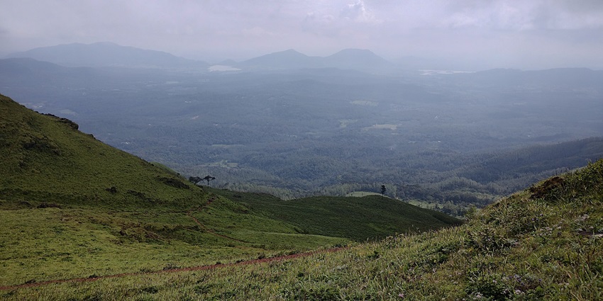 Mesmerizing view from the mountain at a popular tourist place to visit in June in South India