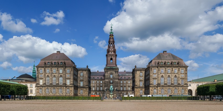 An Image of the Christiansborg Palace, one of the Copenhegan tourist places.