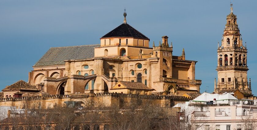 Magnefiecient view of Cordoba mosque, also known as the Mezquita-Catedral de Córdoba.