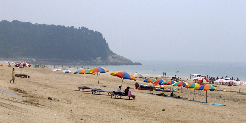 Popular beaches near Seoul offer wide sandy shores and a vibrant summer atmosphere