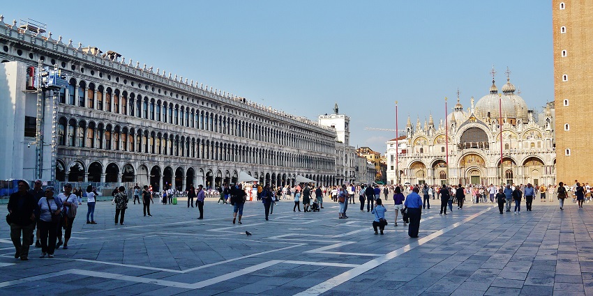 Visit the Venice’s iconic San Marco Square.