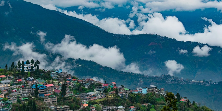 An image of Tiger Hill in Darjeeling, one of India's best places to visit in February