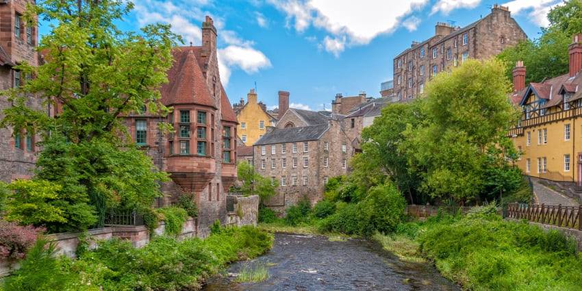 A charming riverside village with picturesque streets and historic architecture.