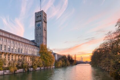 An image showing the grand exterior of the Deutsches Museum, a prominent cultural site