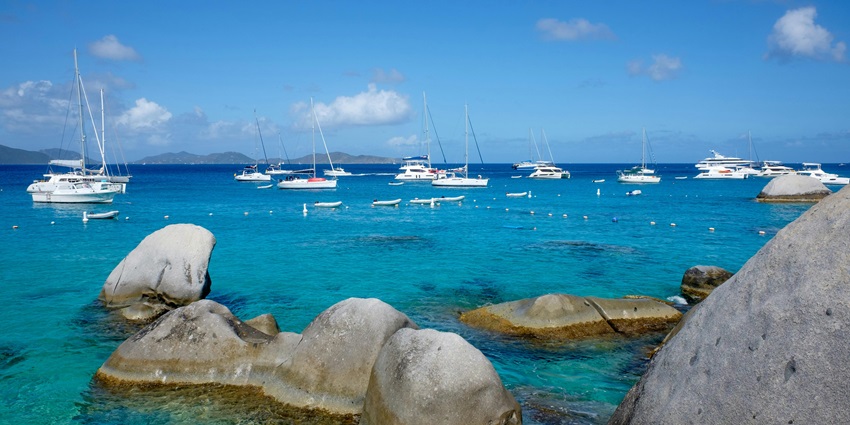 A breathtaking view of the Devil’s bay with dramatic boulders and turquoise waters.