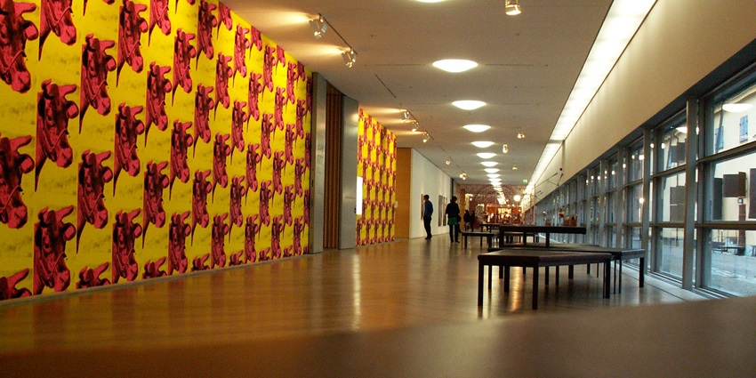 An image of the interior of Moderna Museet, a famous place to visit in Stockholm.