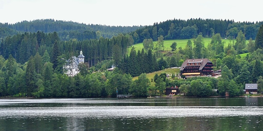 An image of Lake Titisee in the Black Forest, a notable thing to see in Germany.
