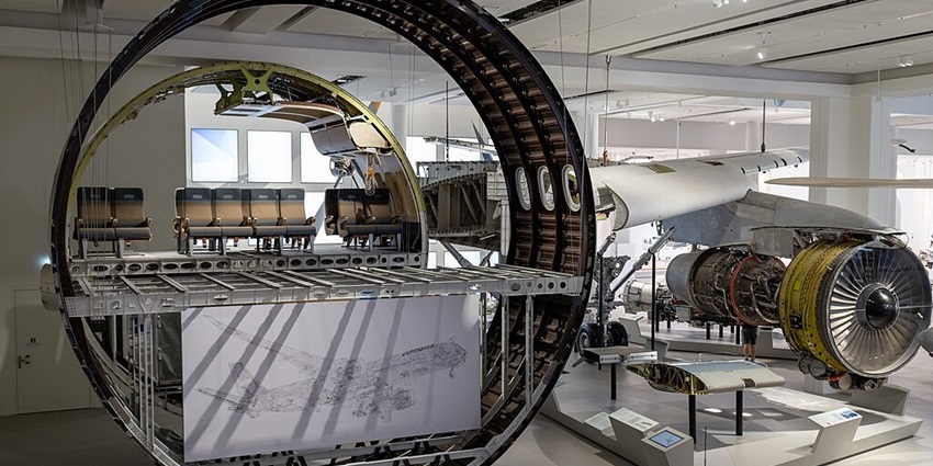 An image of the interior of the Deutsches Museum, a famous place to visit in Munich.
