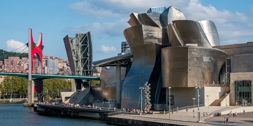 Explore the Guggenheim Museum In Bilbao to discover the artefacts.