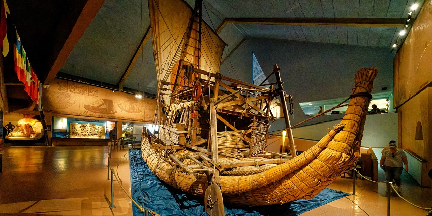An image of the Kon-Tiki Museum, a remarkable thing to see in Oslo