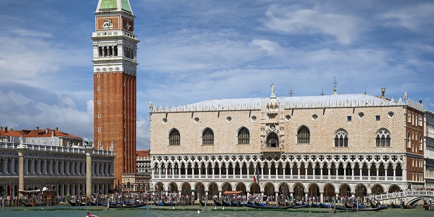 Stunning centuries-old architecture at an art museum in Italy