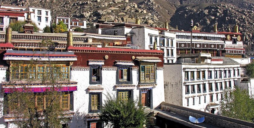 Inhale the divinity of buddhism at the ancient Drepung monastery.