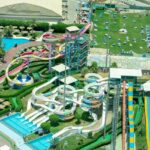 A picture of Drizzling Land showcasing thrilling water slides and family attractions.