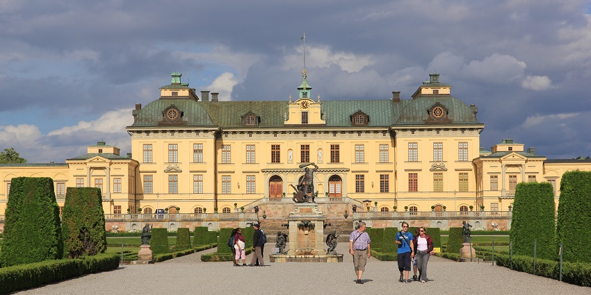 An image showing Drottningholm Palace, a stunning royal residence in Stockholm.