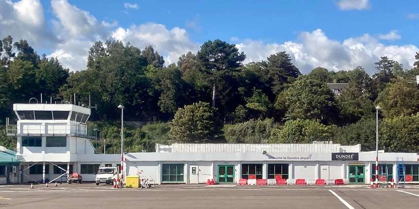 Dundee is among the smallest airports in Scotland with connections to London and Europe.