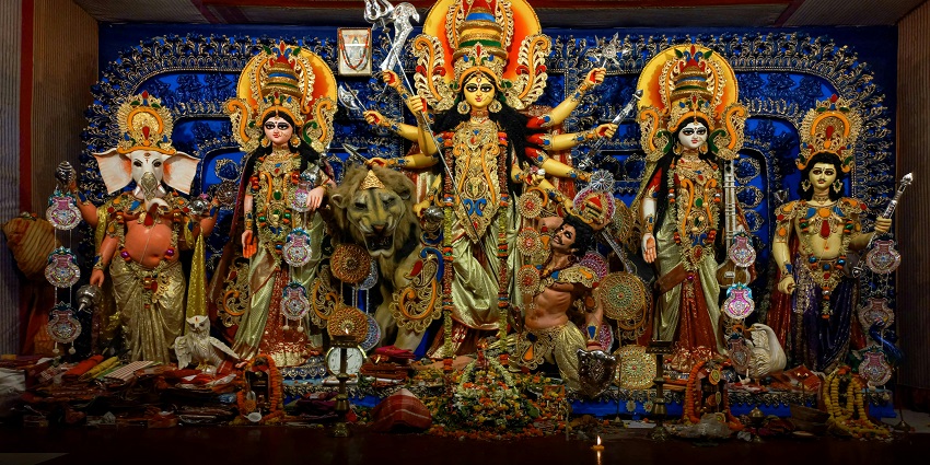 Durga Mandir Temple is nestled in the lush greenery of Jim Corbett National Park.
