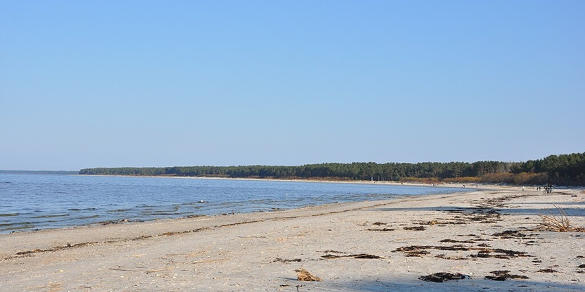 Tranquil beach on the Gulf of Riga is ideal for nature lovers and peaceful getaways.