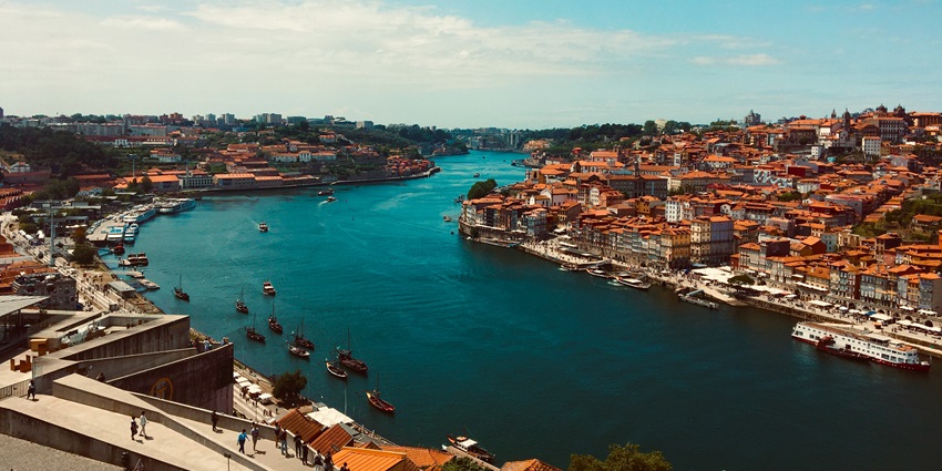A scenic view at Douro River cruise - one of the must things to do in Porto, Portugal.