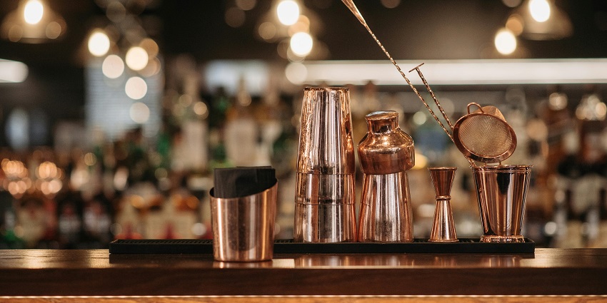 An image of cocktail-making essentials for celebrating a Valentine's Day in Dublin.