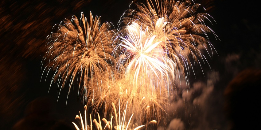 An image of a spectacular display of fireworks in the sky.