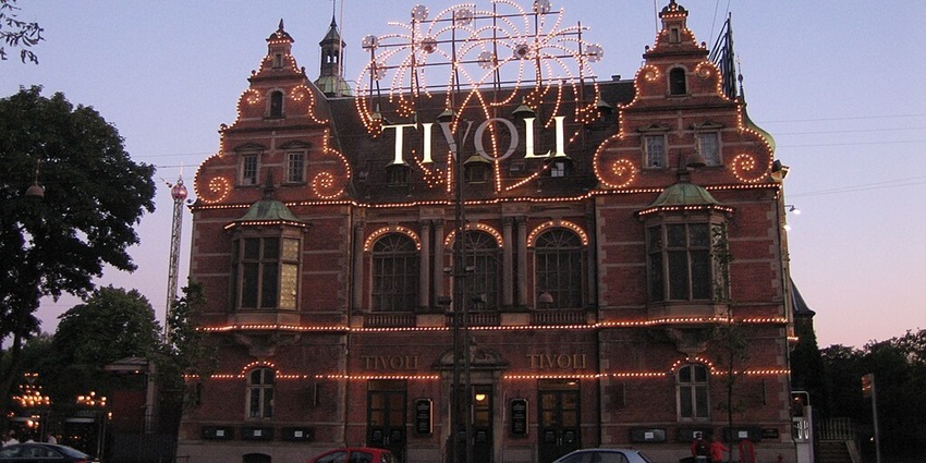 An image of the Tivoli Gardens, a famous spot for relaxing and unwinding.