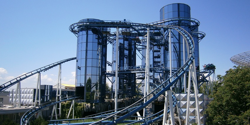 An image showing a view of coaster at Europa Park, one of the best theme parks in Germany.