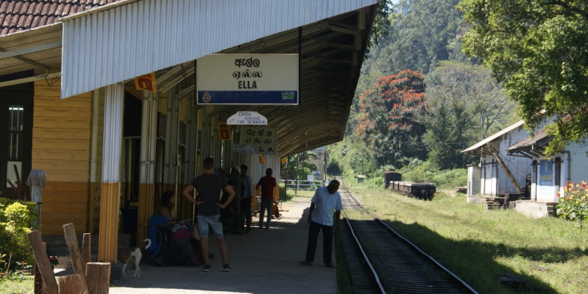 View of Ella Railway Station, a place to visit as mentioned in the Sir Lanka travel guide.