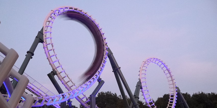 Fantasy-themed amusement park with thrilling rides.