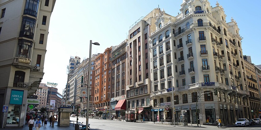 Walking through the streets of Gran Vias is a fun thing to do in Madrid