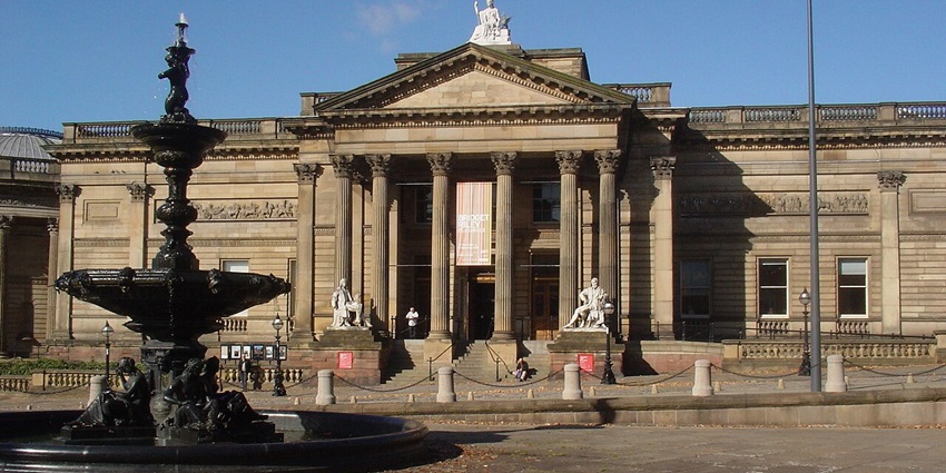 The grand entrance of Walker Art Gallery, home to stunning European masterpieces