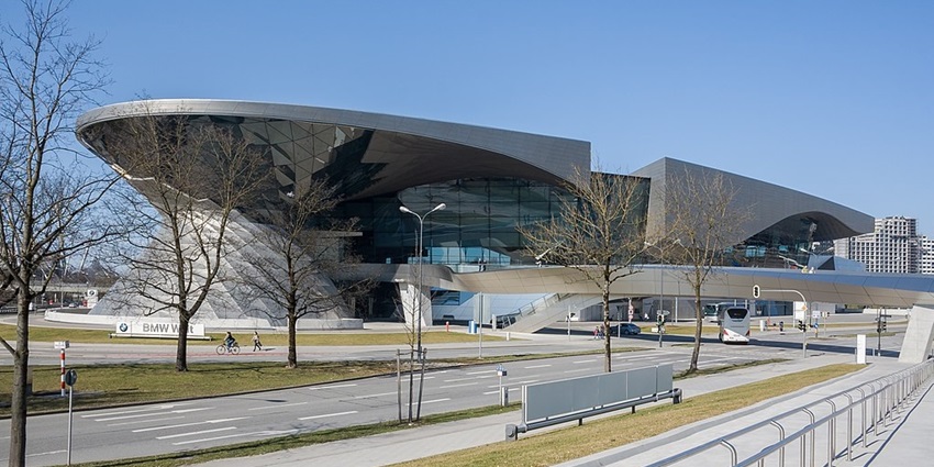 An image of the BMW Welt, a famous tourist destination to visit in Germany.