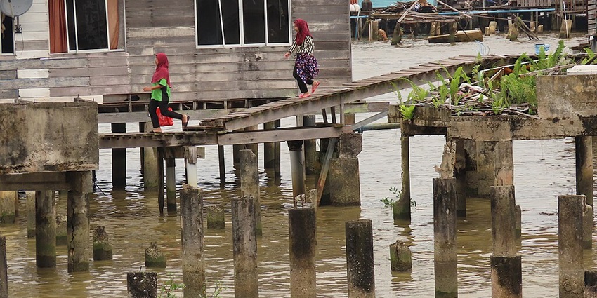 Image of Kampong Ayer, water village - The most fun among things to do in Brunei