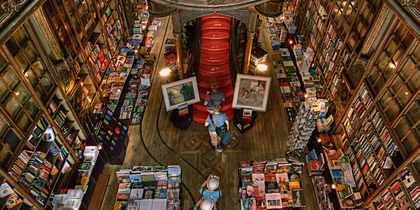 Intricate architecture of Livraria Lello, a bookstore worth visiting in things to do in Porto.